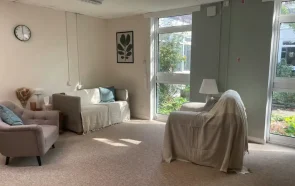 Bright, modern counselling room with seating and natural light in Bracken
